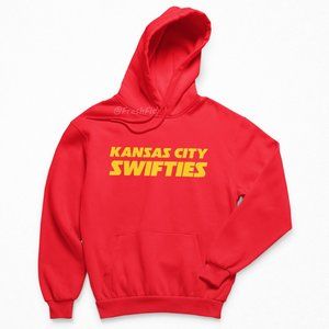 🆕Kansas City Swifties Red Fleece Pullover Hoodie